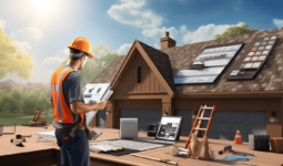 roofing contractor inspecting