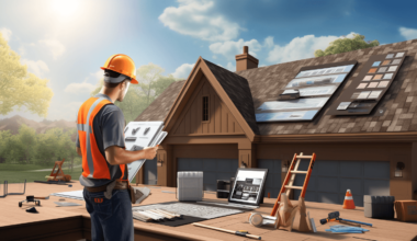 roofing contractor inspecting